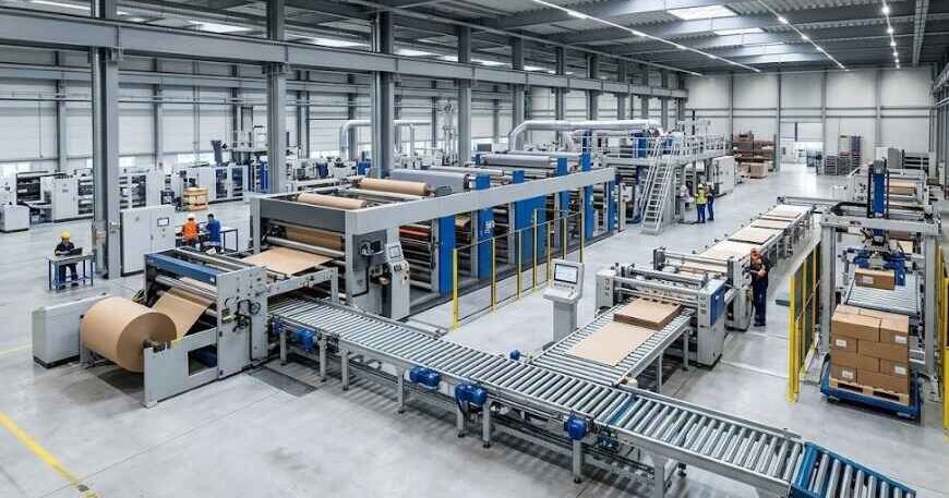 Packaging machinery installation